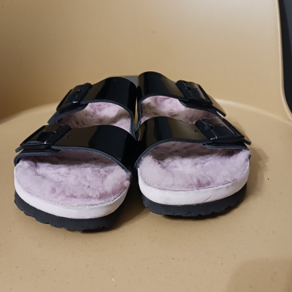 Birkenstock Black Patent Keather Sandals Size 39 - Picture 9 of 10